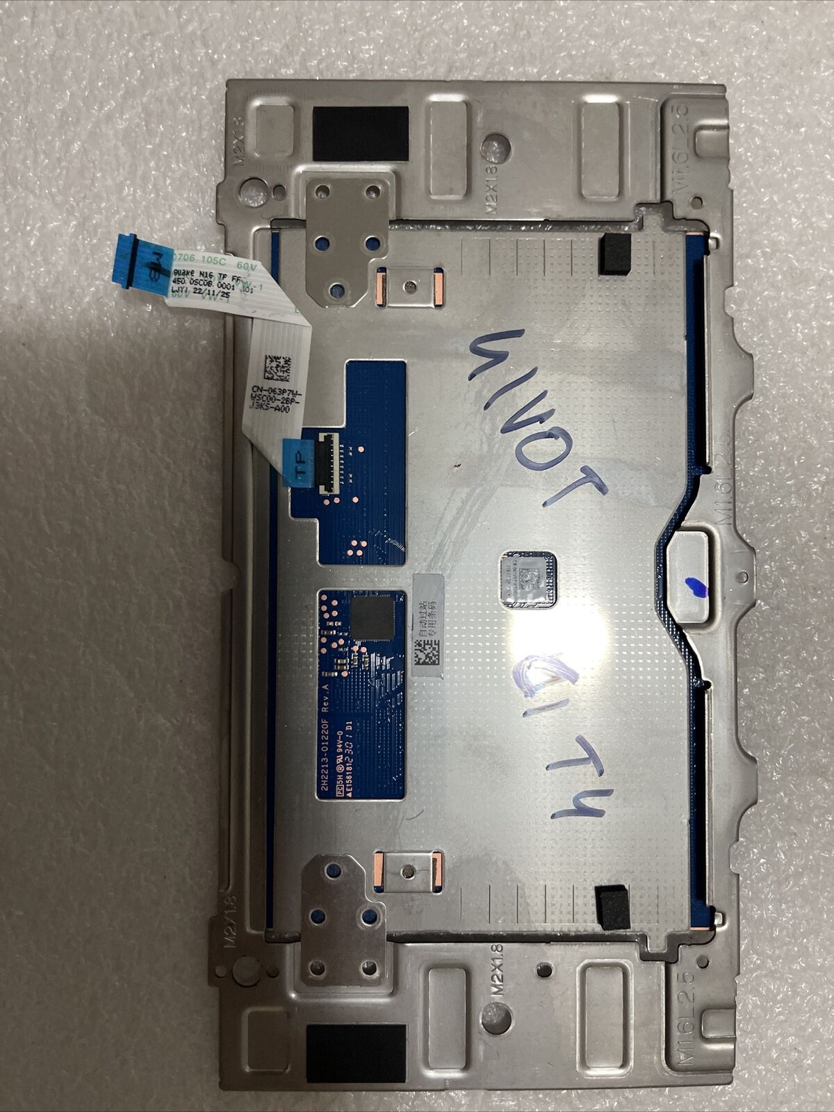 Dell Inspiron 16 7630 Touchpad W Base Blue I7630-7312SLV-PUS i7630 41V0T C1 T4