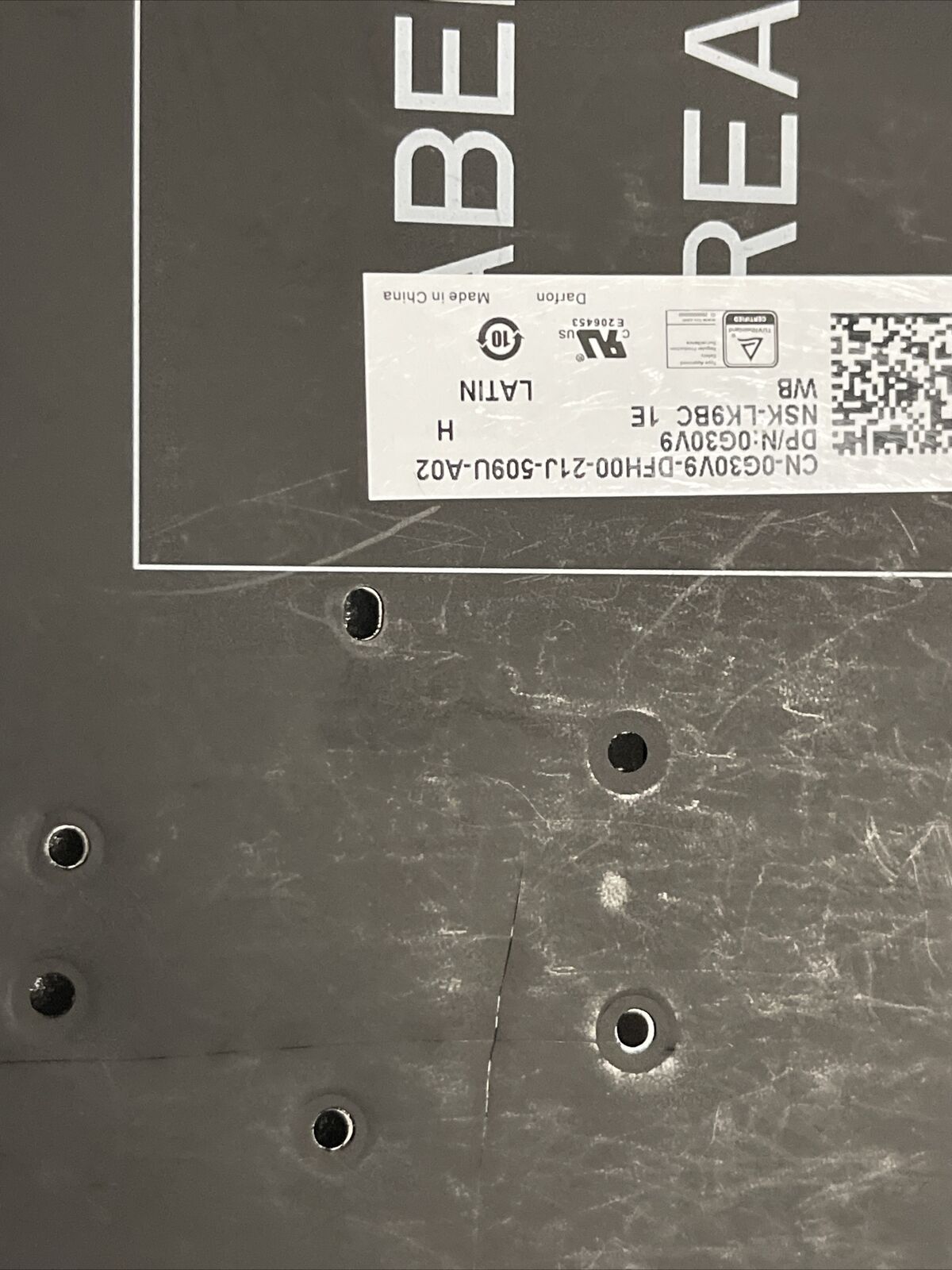 Spanish Dell Latitude 5490 7490 5495 Laptop Backlit Keyboard G30V9 0G30V9 H1