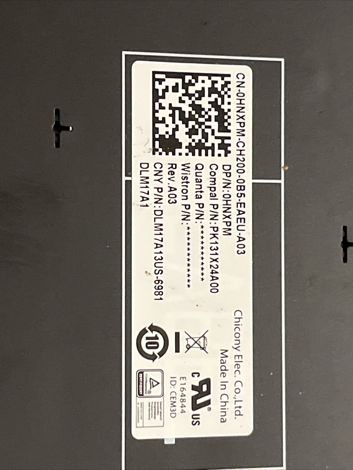 New Dell Chromebook 11 3180 3189 3380 US Black Keyboard HNXPM 05XVF4 5XVF4 D2