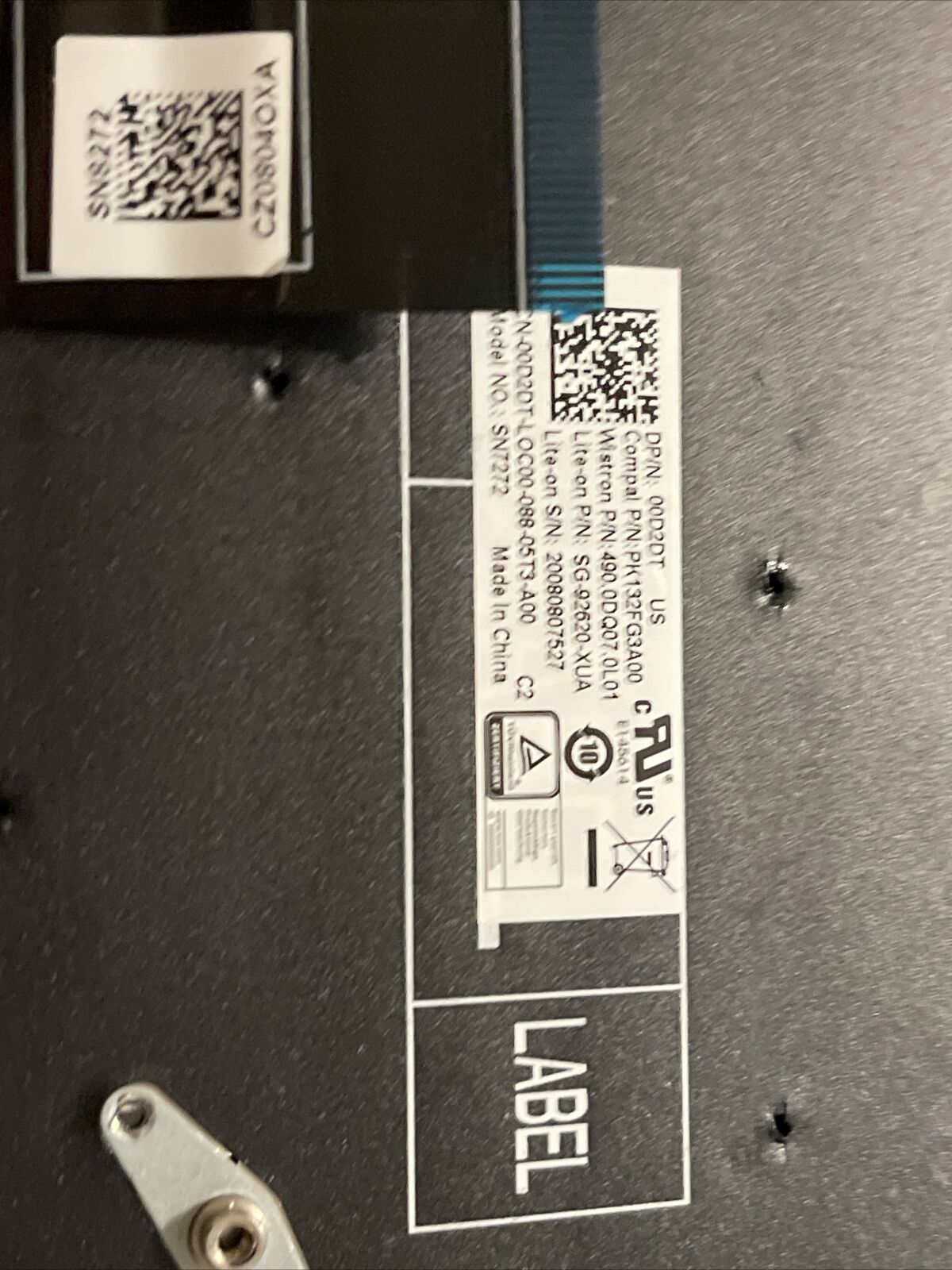 Genuine DELL Chromebook 11 3100 3110 3180 3189 5190 Keyboard 00D2DT 0D2DT D2 Sm3