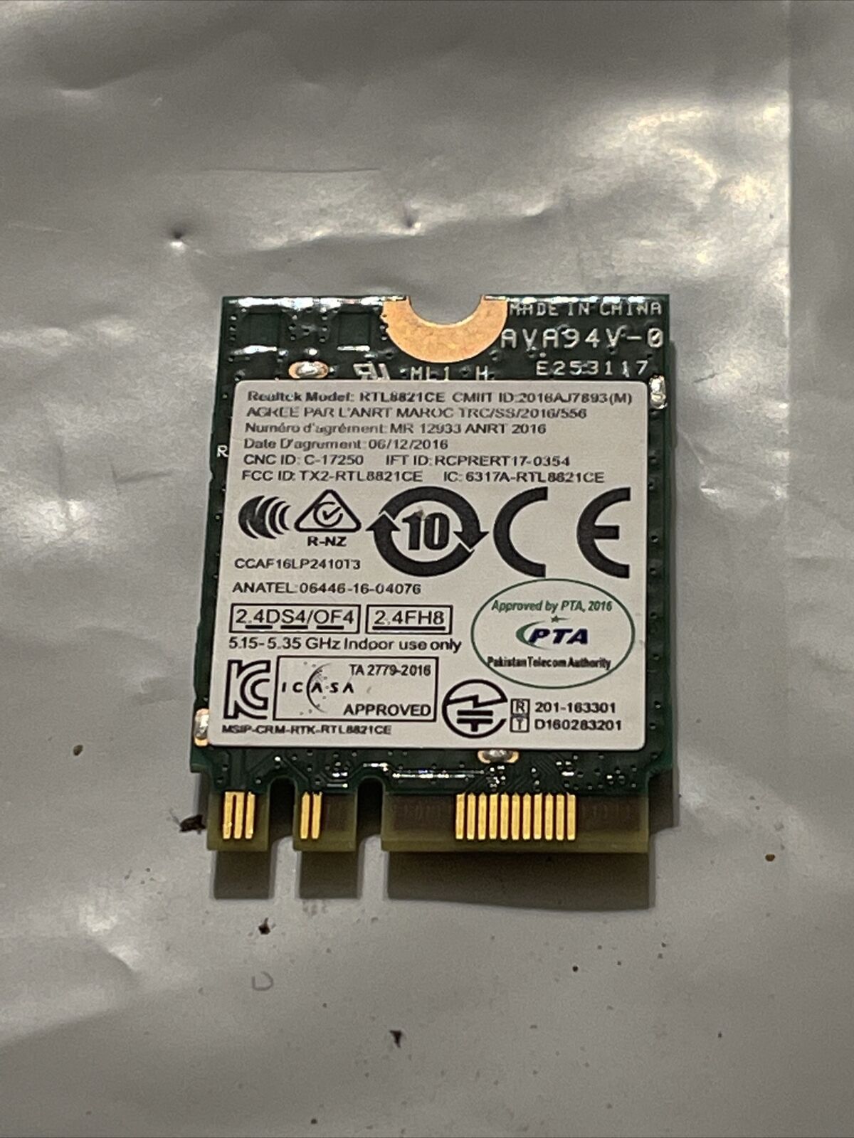 Lenovo Wireless WiFi Wlan Bluetooth Card SW10K97462 1AX710 01AX710 ata