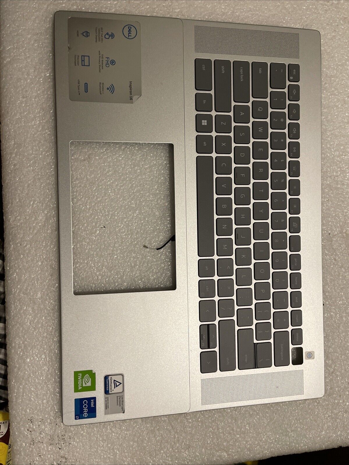 Dell Inspiron 16 5625 5620 Palmrest English Backlit Keyboard Silver 0HJ5PC ST H2