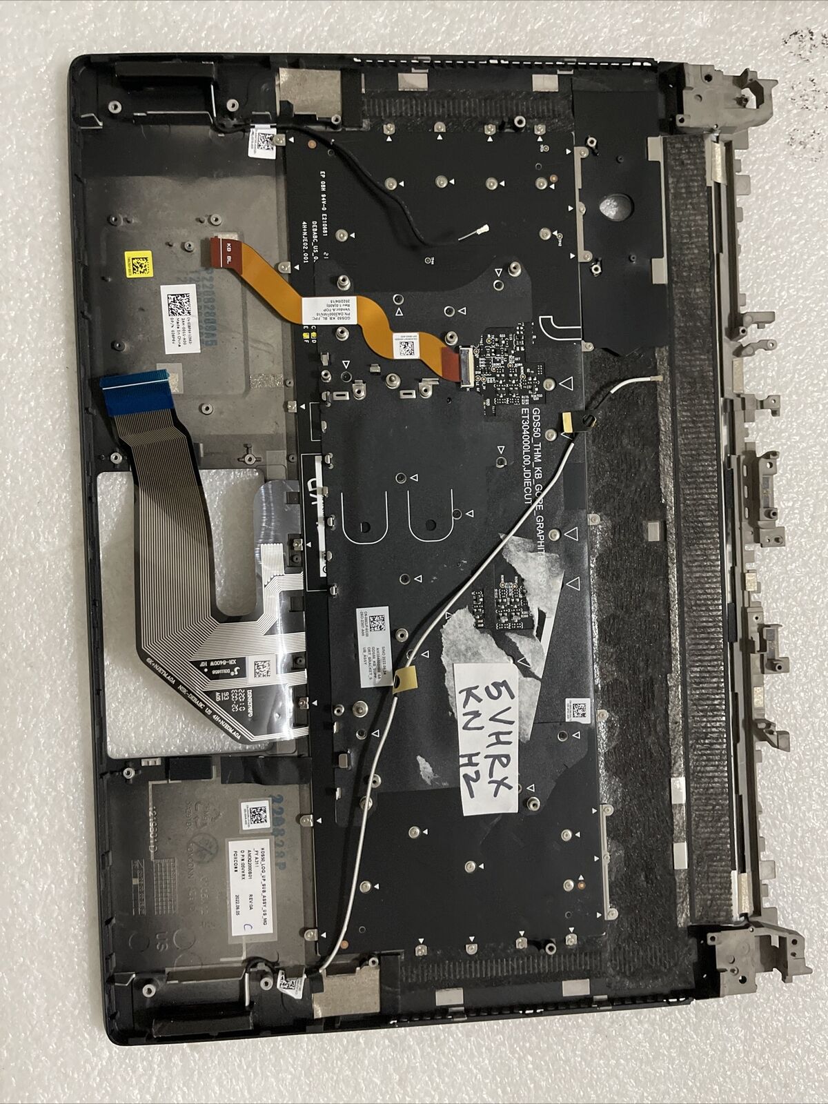 Dell Alienware X15 R1 R2 Palmrest US English Keyboard 386PV 5VHRX KN H2