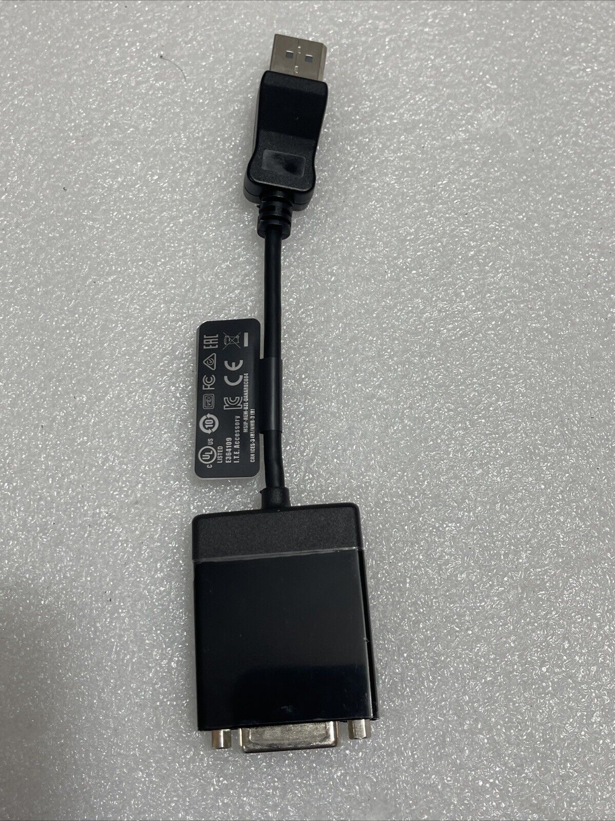 Dell Genuine Video Adapter Display Port To DVI Single Link 64XF6 064XF6