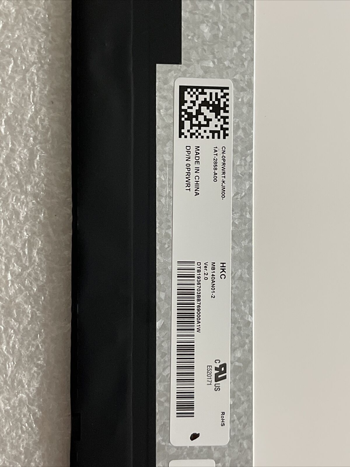 OEM Dell Vostro 3401 3405 14" LCD Matte W Mounting Rails 30Pin PRWRT 0PRWRT R1S8