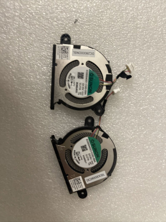 Genuine DELL XPS 2020 13 9300 9310 CPU GPU Cooling Fans Pair 0WX28K 0FRK0V