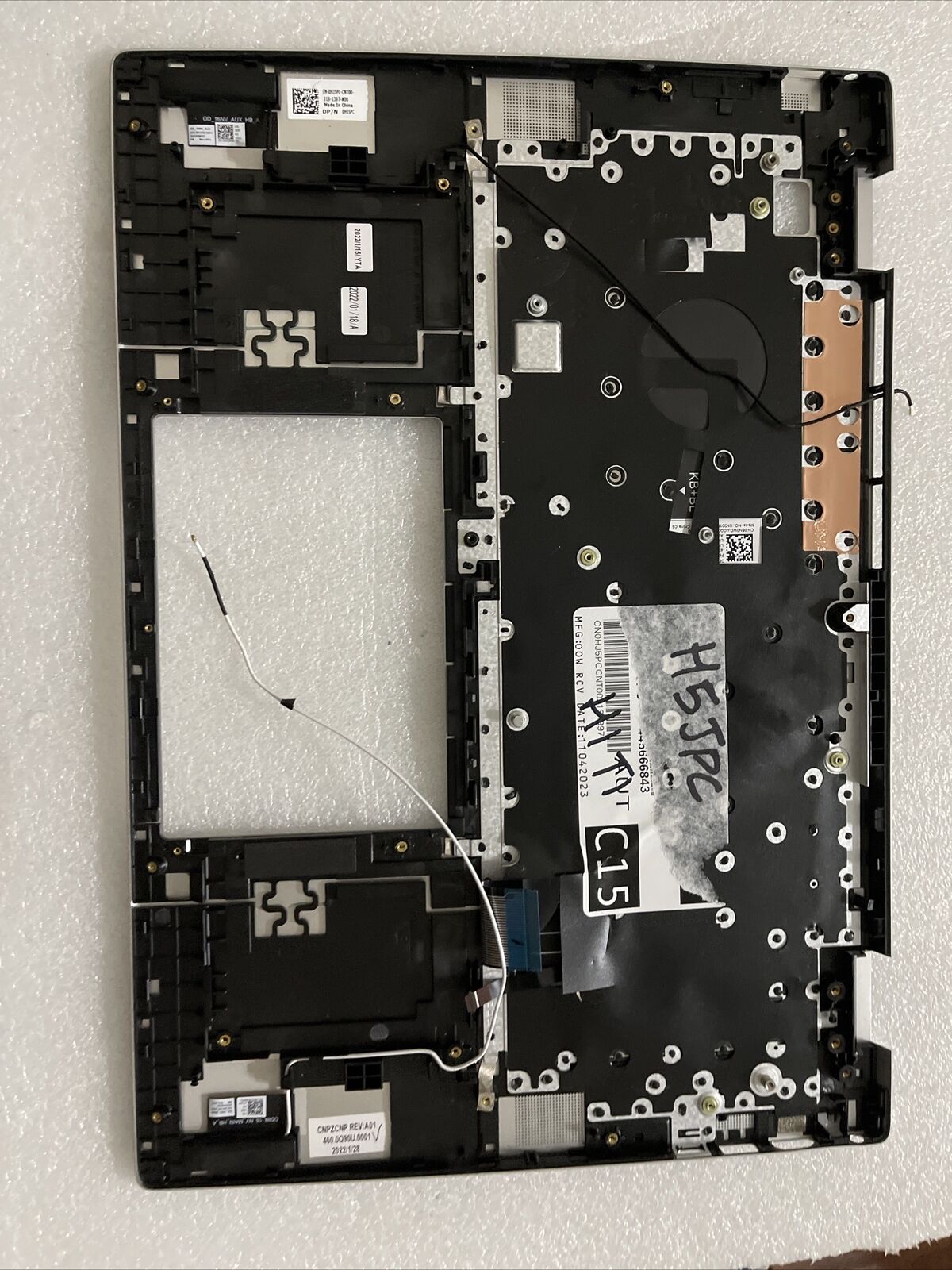 Genuine Dell Inspiron 16 5620 5625 Palmrest US Eng Keyboard YJGM5 0HJ5PC H1 T1