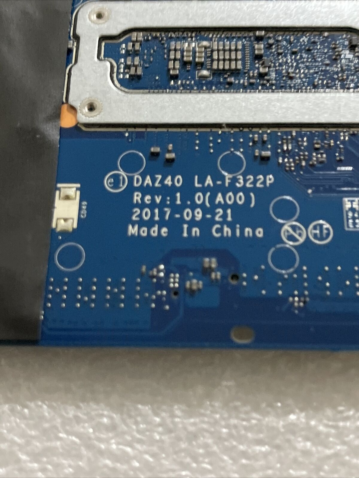 Genuine DELL Latitude 7490 E7490 I5-8250U Motherboard DAZ40 LA-F322P 0R462V H1B3