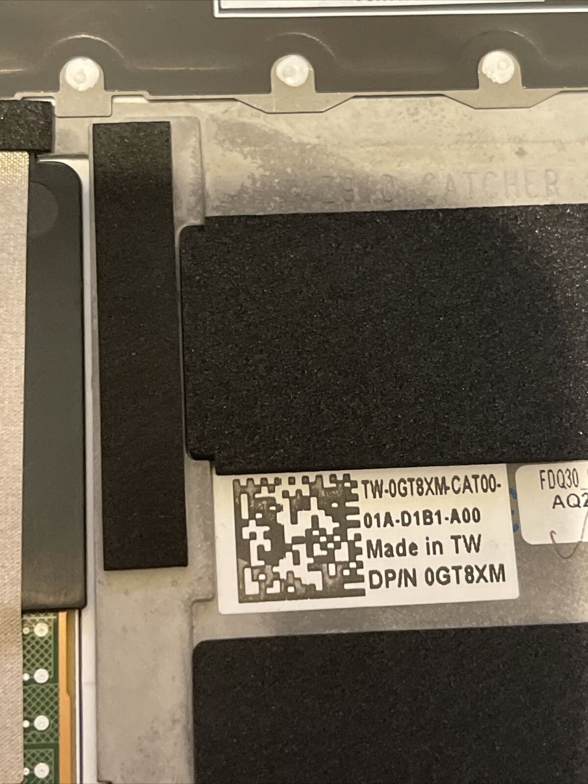 Dell XPS 9300 Palmrest Touchpad french Keyboard Assembly GT8XM P6 T1