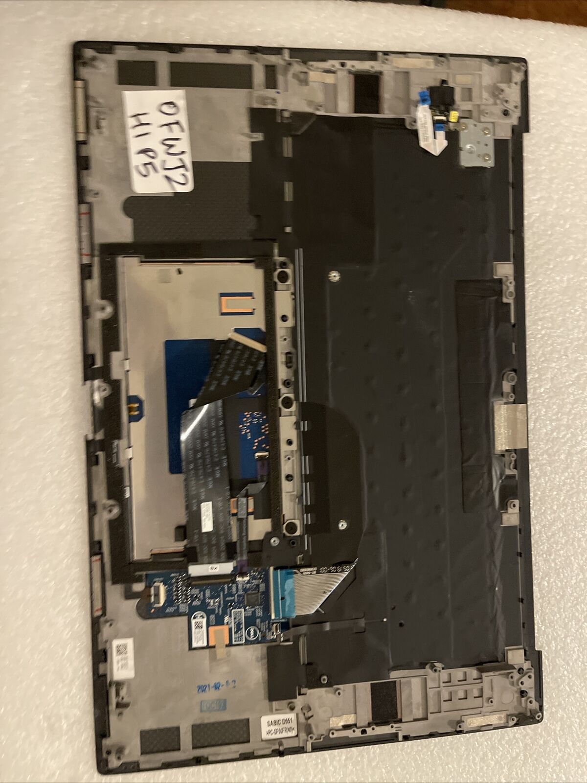 Dell XPS 9700 9710 Precision 5760 Palmrest Backlit US Eng Keyboard 0FWJ2 H1 P5