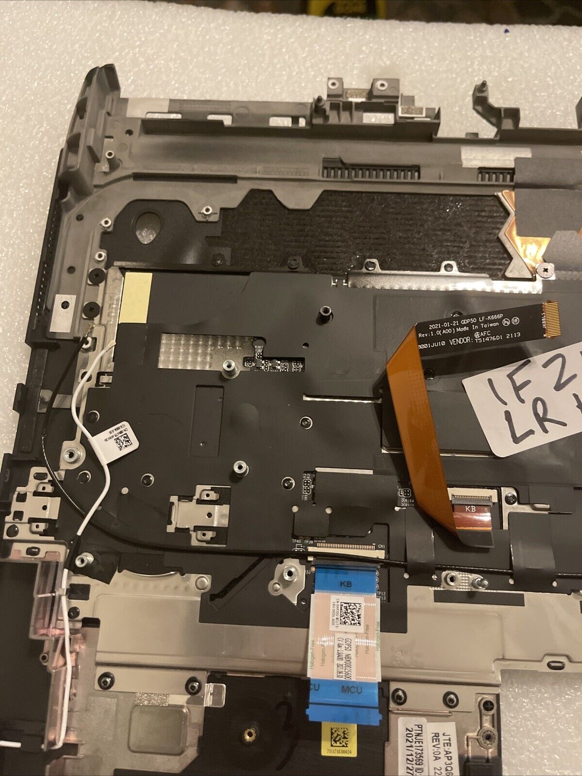 DELL ALIENWARE M15 R6 R7 LAPTOP US BACKLIT KEYBOARD PALMREST BLACK 1F2H0 LR H2