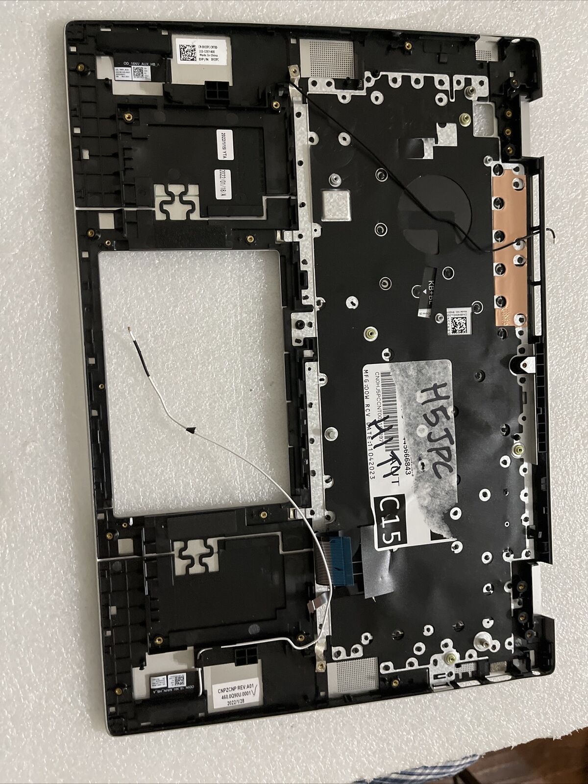 Genuine Dell Inspiron 16 5620 5625 Palmrest US Eng Keyboard YJGM5 0HJ5PC H1 T1