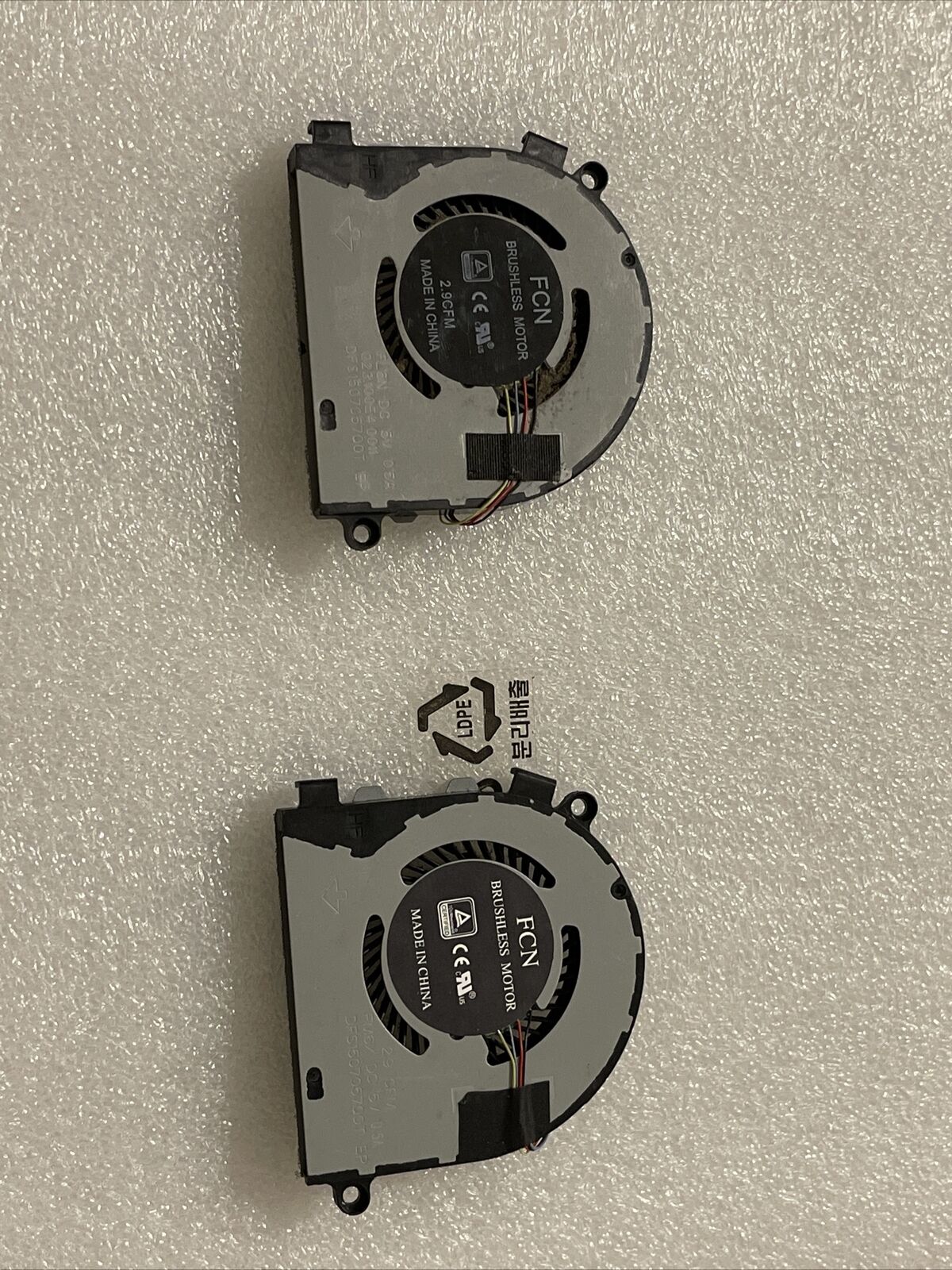 Genuine Dell Latitude 3300 3310 Cpu both cooling fans 09J90W 0WH7XP 9j90w wh7xp