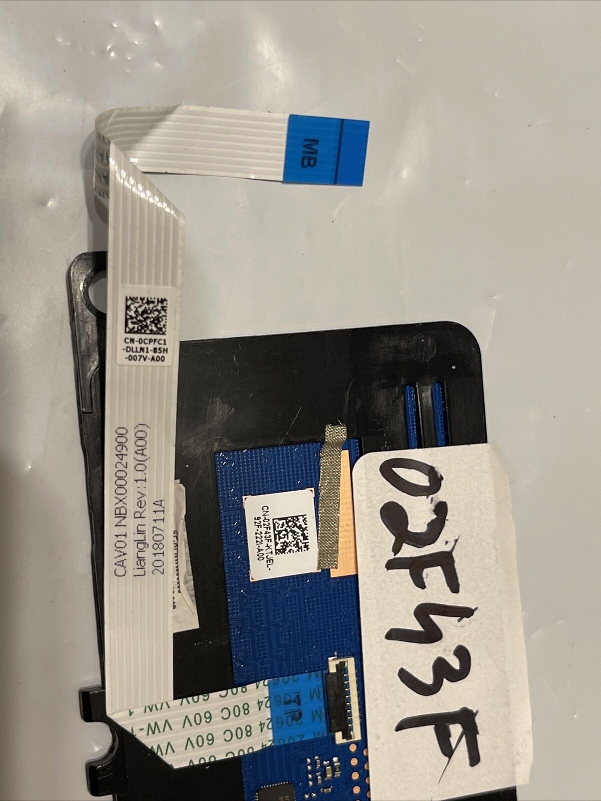 CN-02F43F Dell Touchpad Module Board C3181-C871BLK-PUS with cable