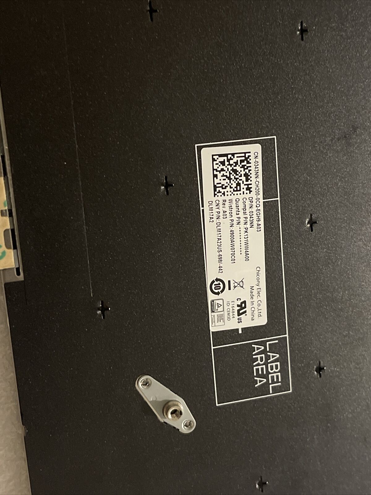 New DELL Latitude 3180 3189 3190 3380 Laptop US ENG Keyboard No Bezel 343NN Sm2