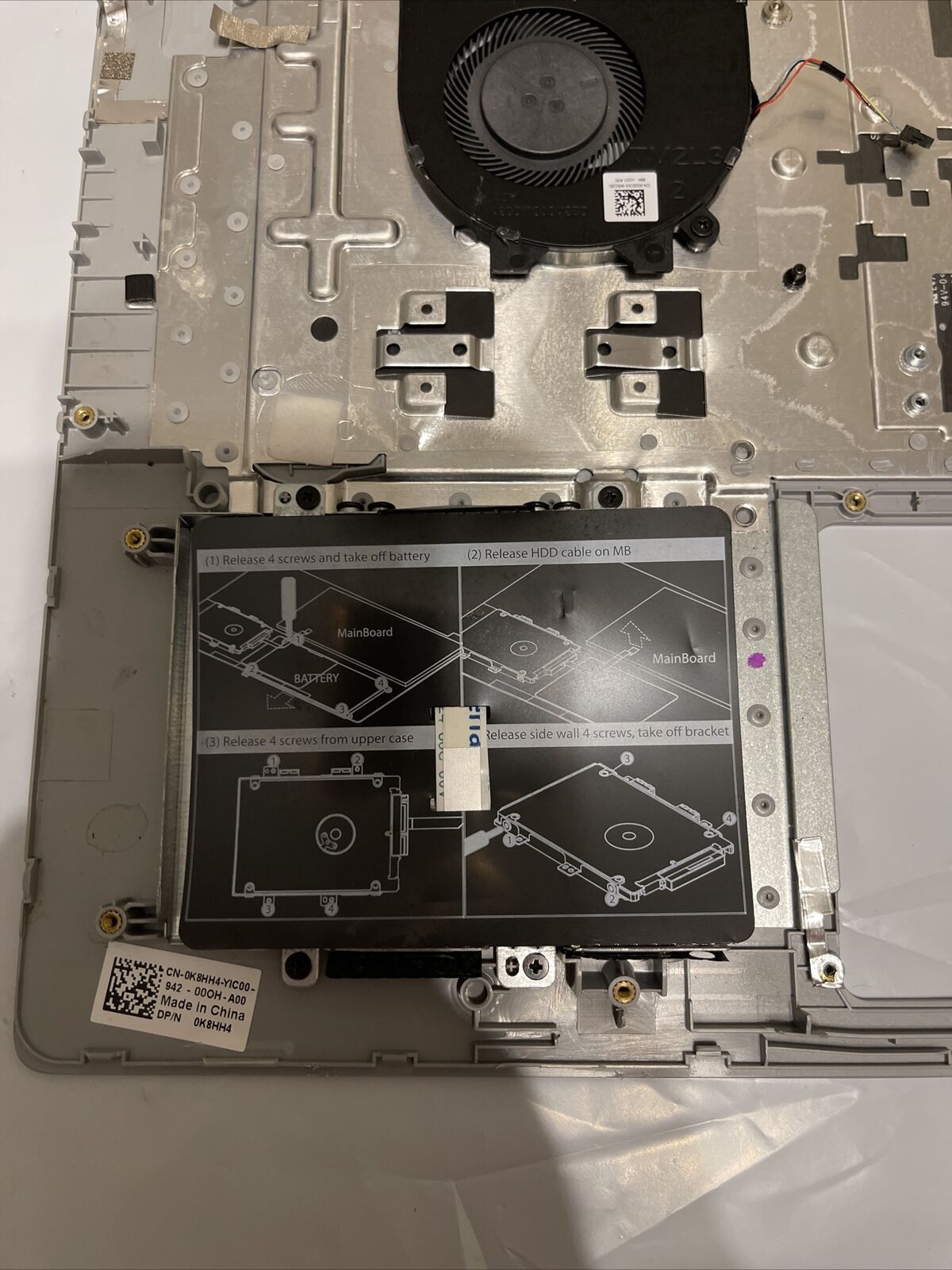 Genuine Dell Inspiron 15 5580 LCD Palmrest US/EN Backlit Keyboard K8HH4 P3