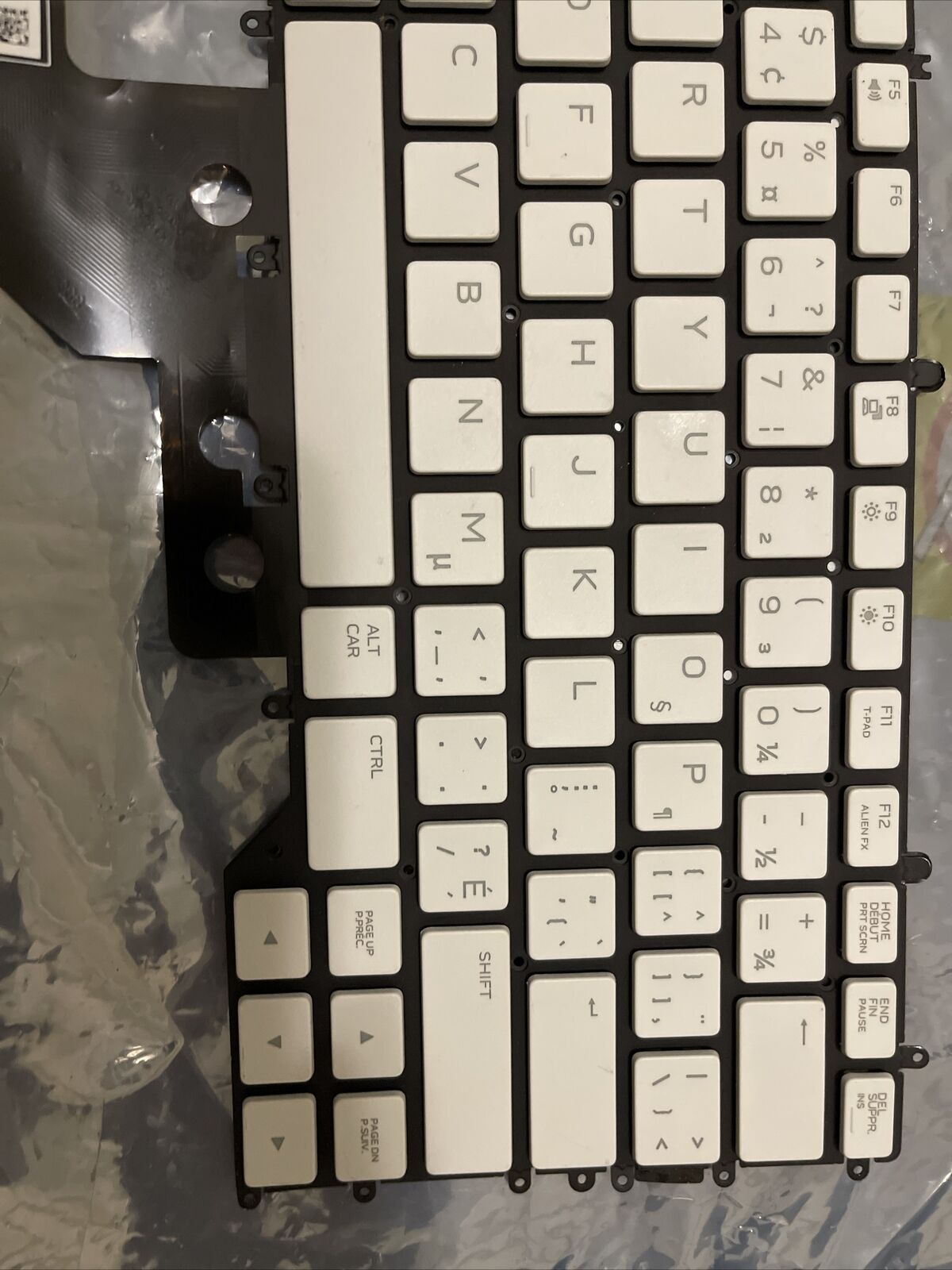 OEM Dell Alienware m15 R3 / m15 R4 White Laptop French Backlit Keyboard X9JC1 B4