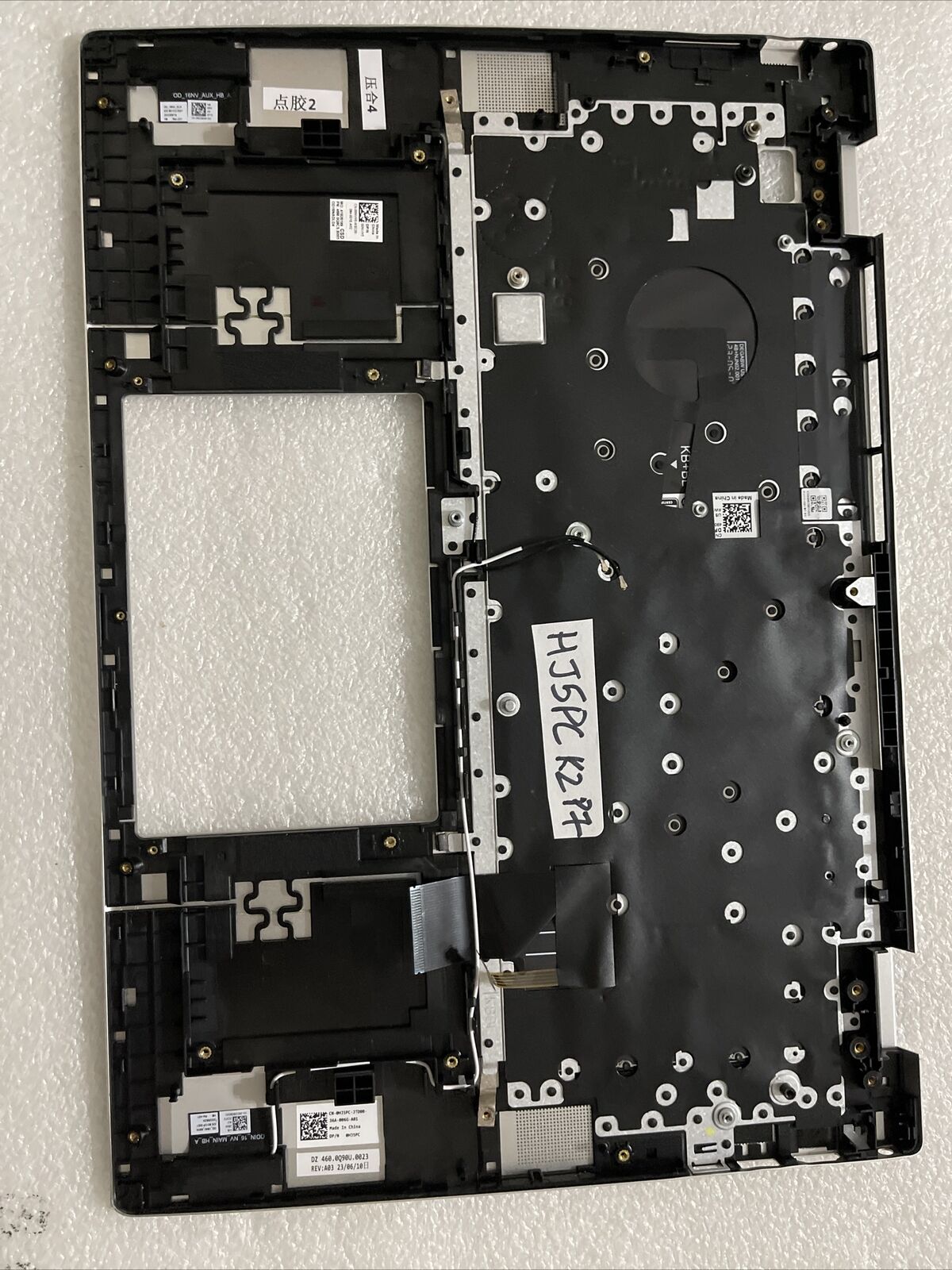 Dell Inspiron 16 5625 5620 Palmrest English Backlit Keyboard Silver 0HJ5PC K2 P7