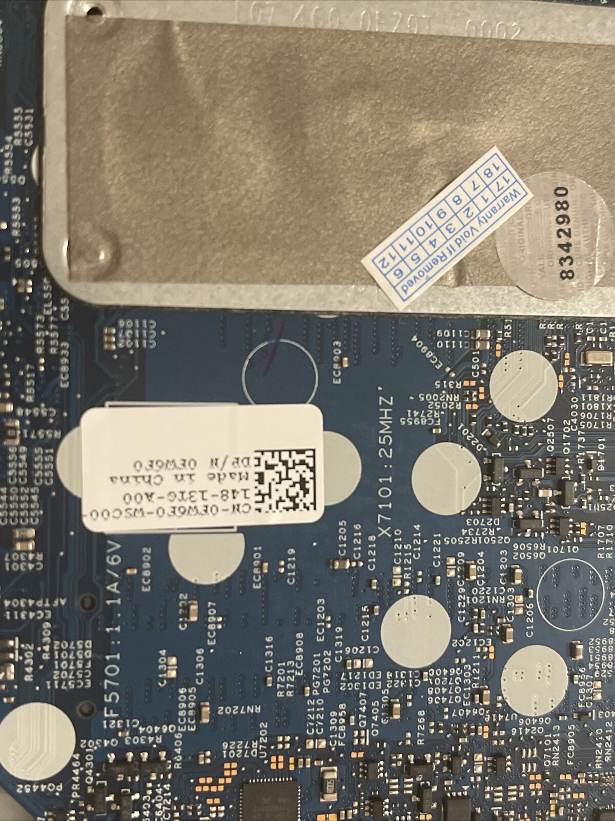 DELL INSPIRON 14 5406 INTEL i5-1135G7 2.4GHz MOTHERBOARD FW6F0 0FW6F0 H1 B4