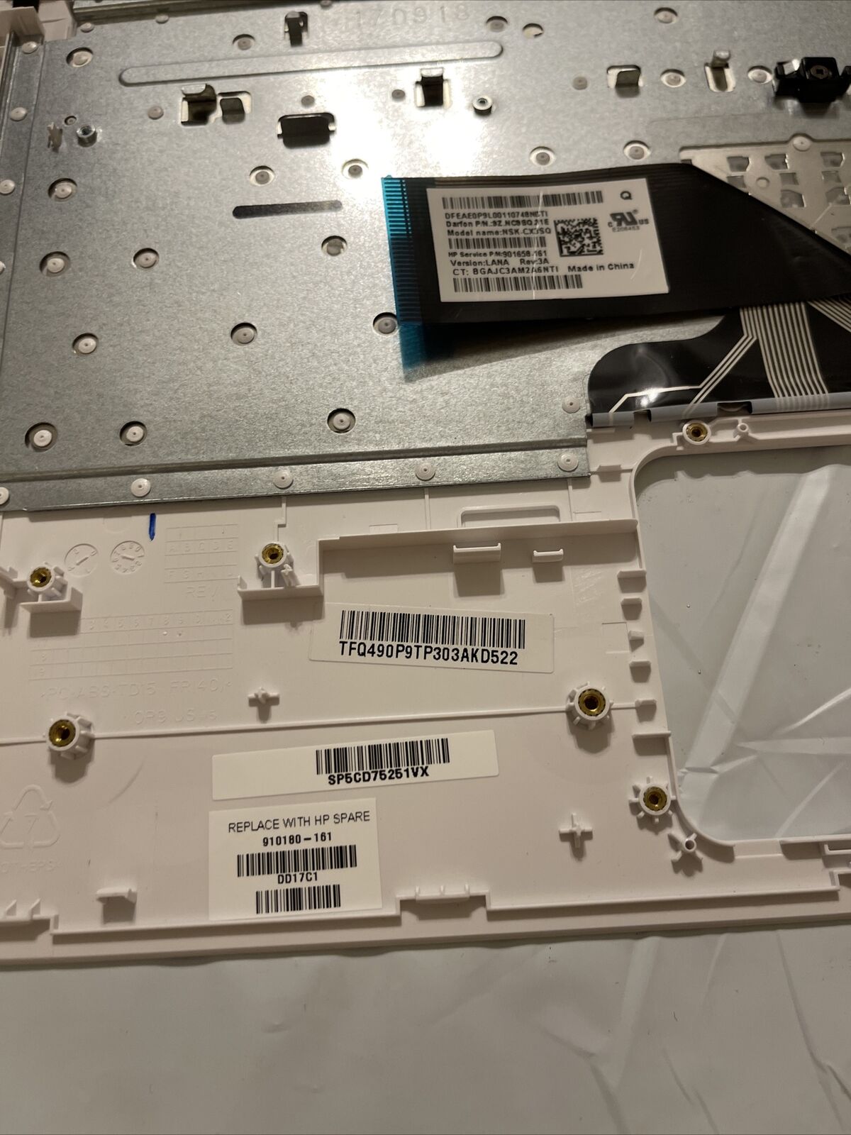 New Genuine HP Stream 14-AX 14-CB Palmrest TouchPad with Keyboard 910180-161 HP4