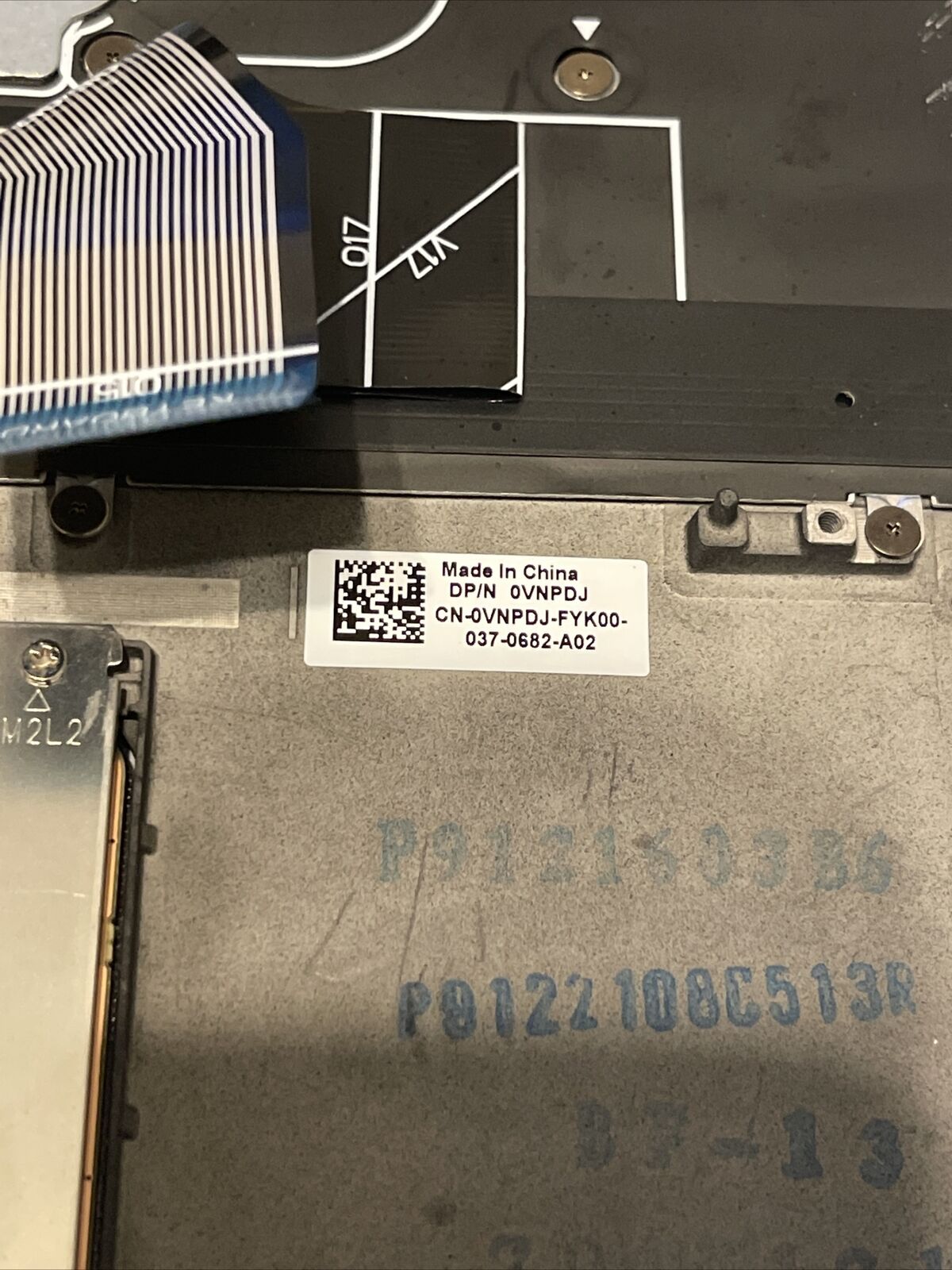 Genuine Dell Alienware M15 15.6" Laptop Palmrest Touchpad Keyboard VNPDJ P4 T3