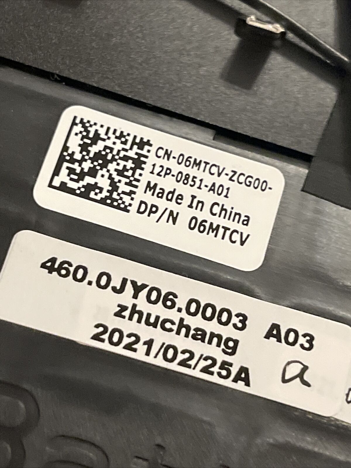 OEM Dell Inspiron 7500 15.6" Laptop Palmrest US BCL Keyboard 6MTCV 06MTCV P3