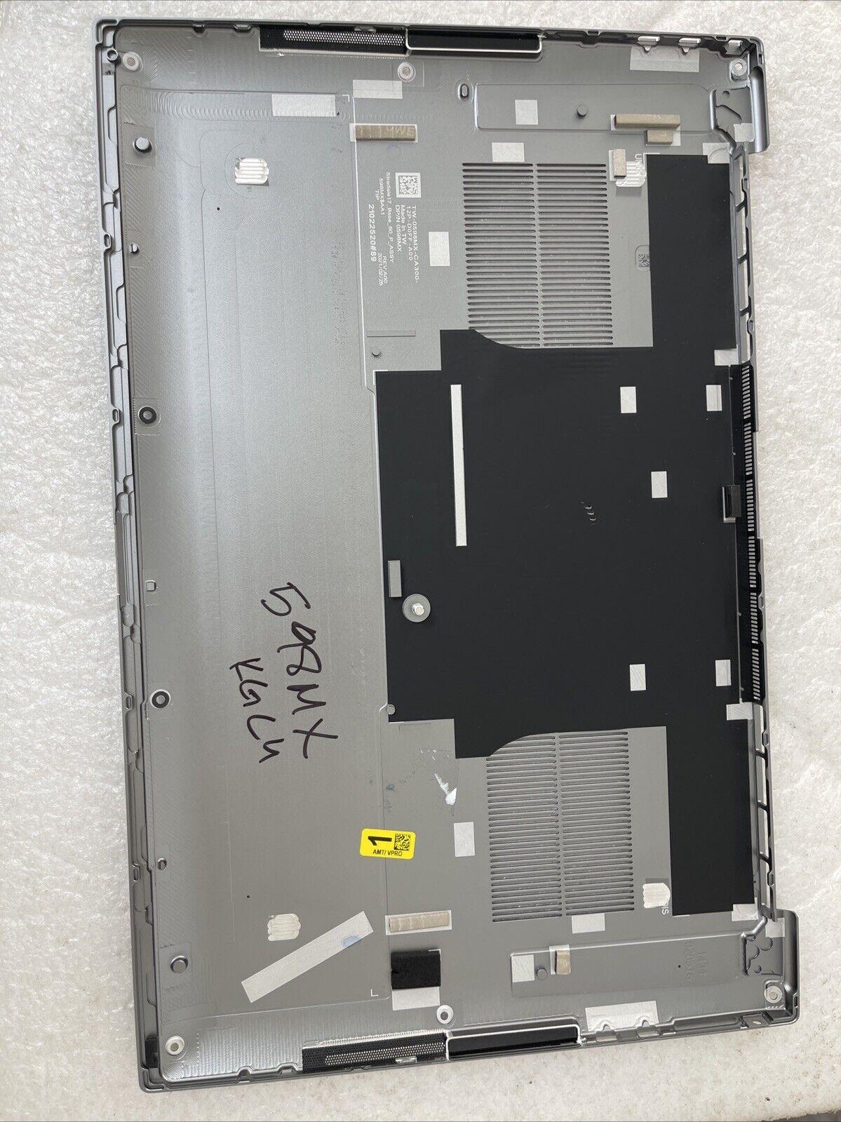 OEM Dell Precision 5750 Laptop Bottom Base Metal Cover Assembly Gray 598MX KG C4