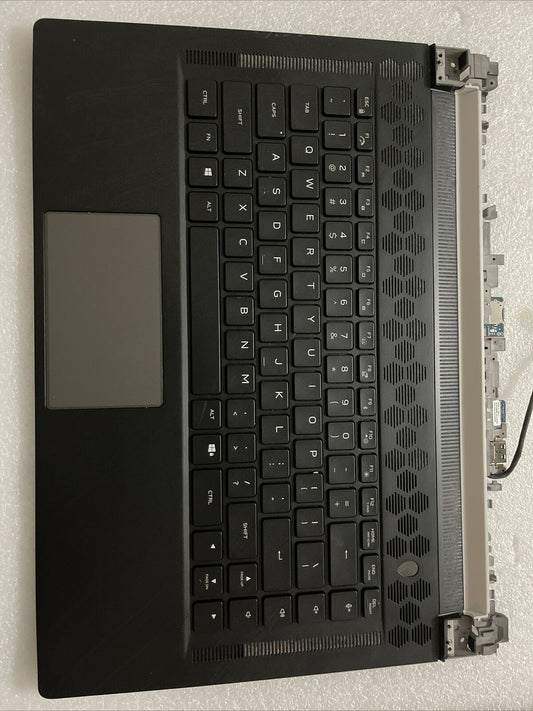 OEM Dell Alienware x15 R1 Laptop Palmrest Touchpad Keyboard Extras 0V6M0K NT P6