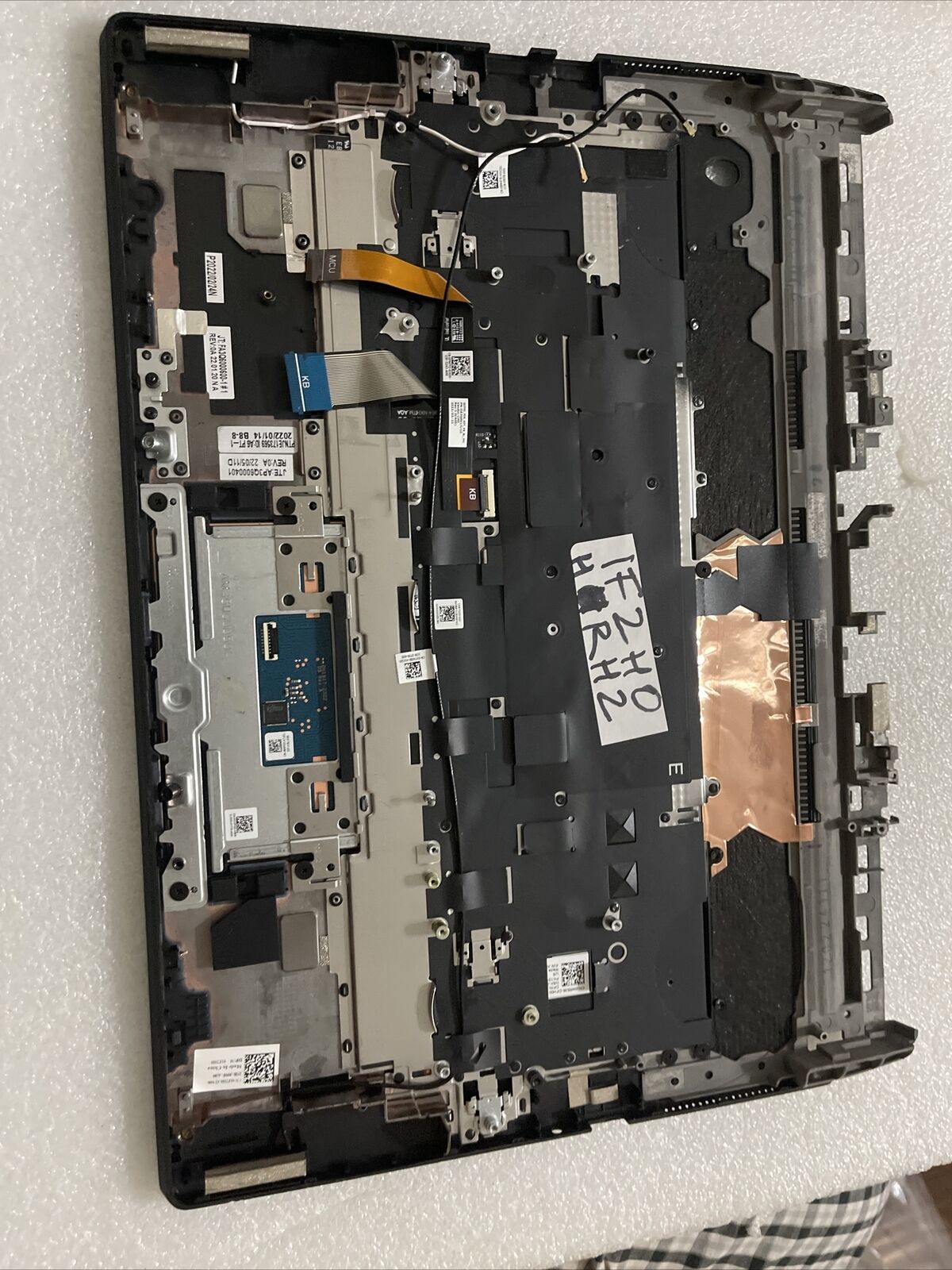 DELL ALIENWARE M15 R6 R7 US BACKLIT KEYBOARD PALMREST BLACK 1F2H0 HE H2