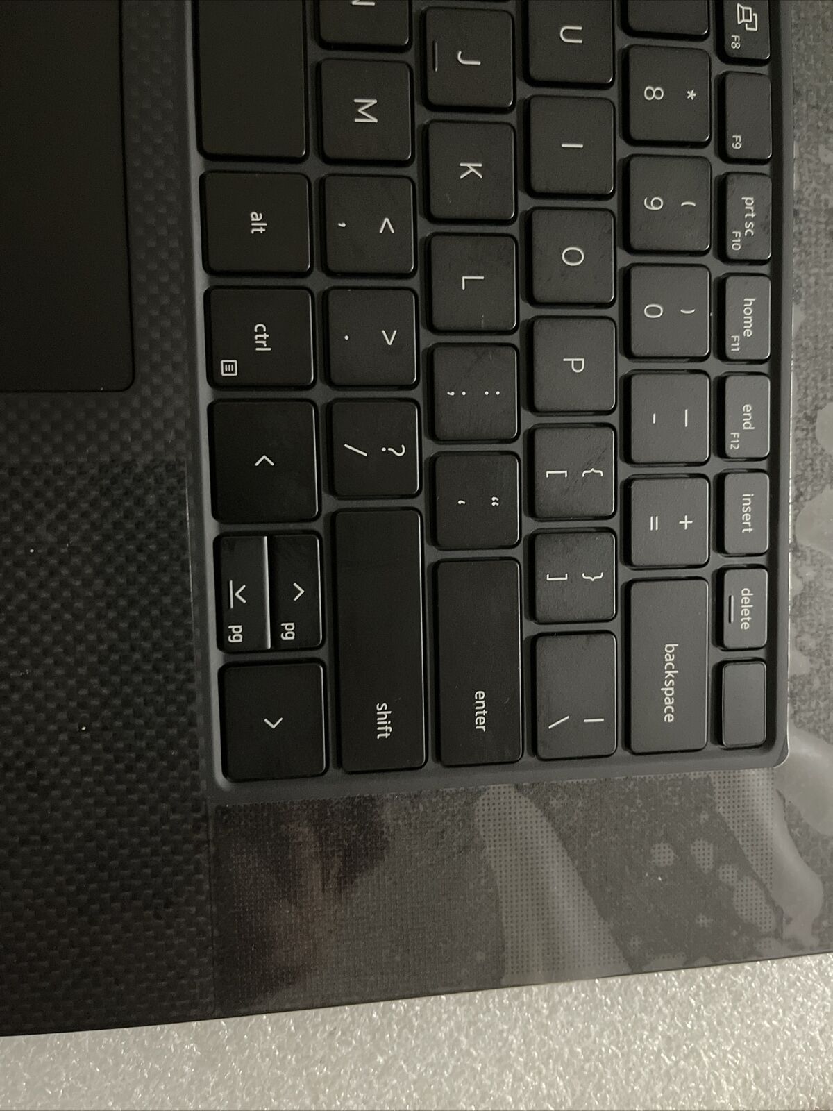 Dell XPS 9720 Touchpad Palmrest Backlit US English Keyboard 0FWJ2 NH D5