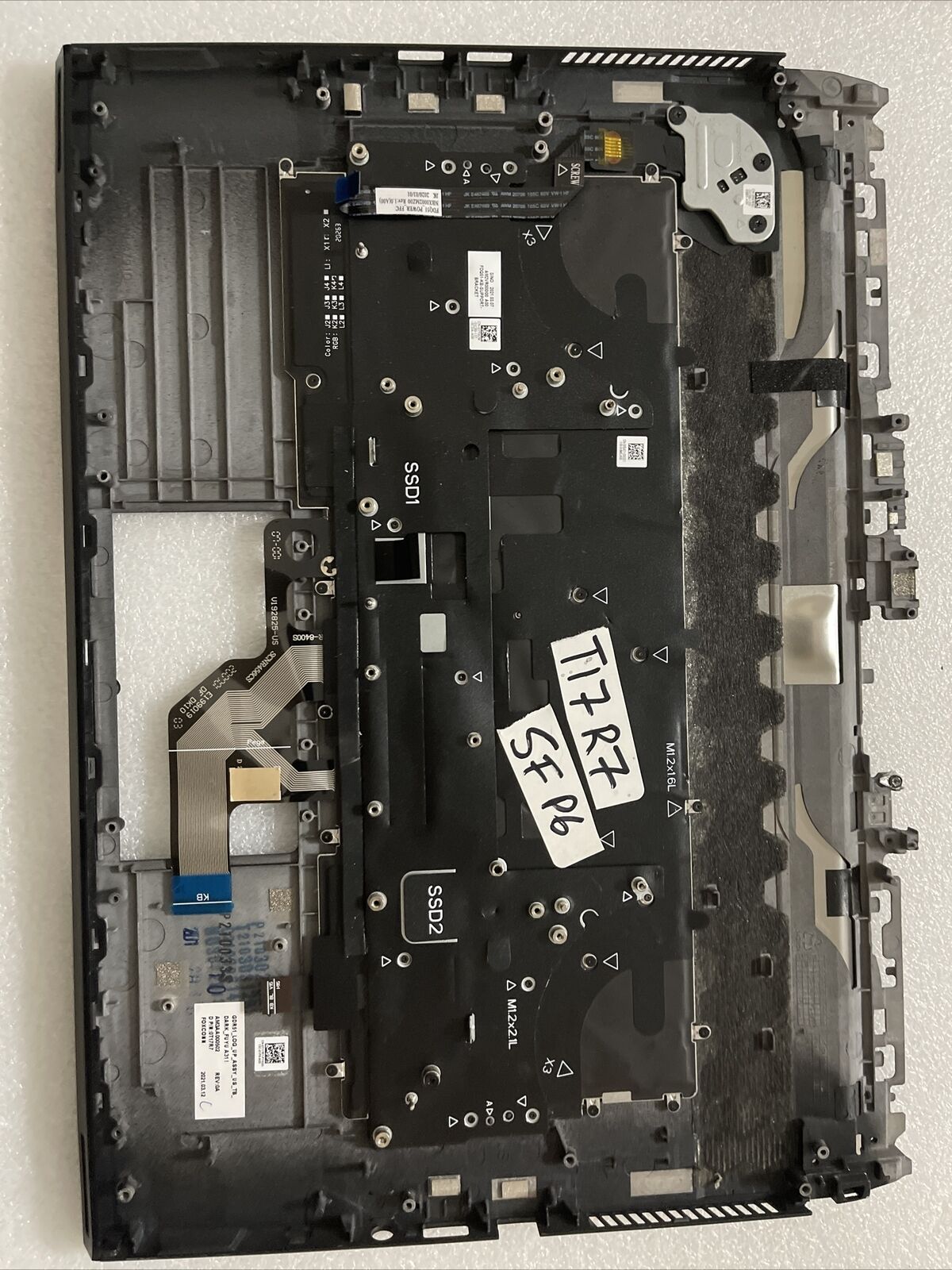 Genuine Dell Alienware M15 R4 Palmrest US English Backlit Keyboard T17R7 SF P6