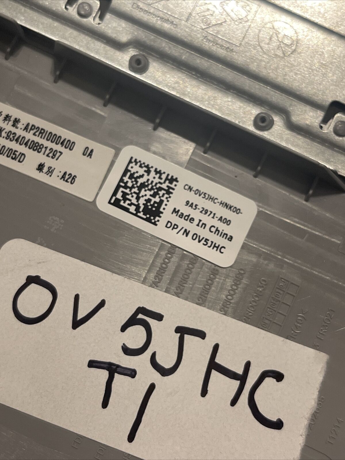 Dell Inspiron 5593 Laptop Palmrest Motherboard Palmrest N18YD V5JHC NO-TypeC T1