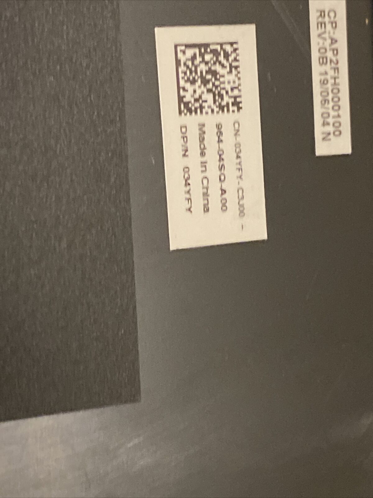 Genuine Dell Chromebook 3100 LCD Top Back Cover Grey 34YFY Grade B H1 B9