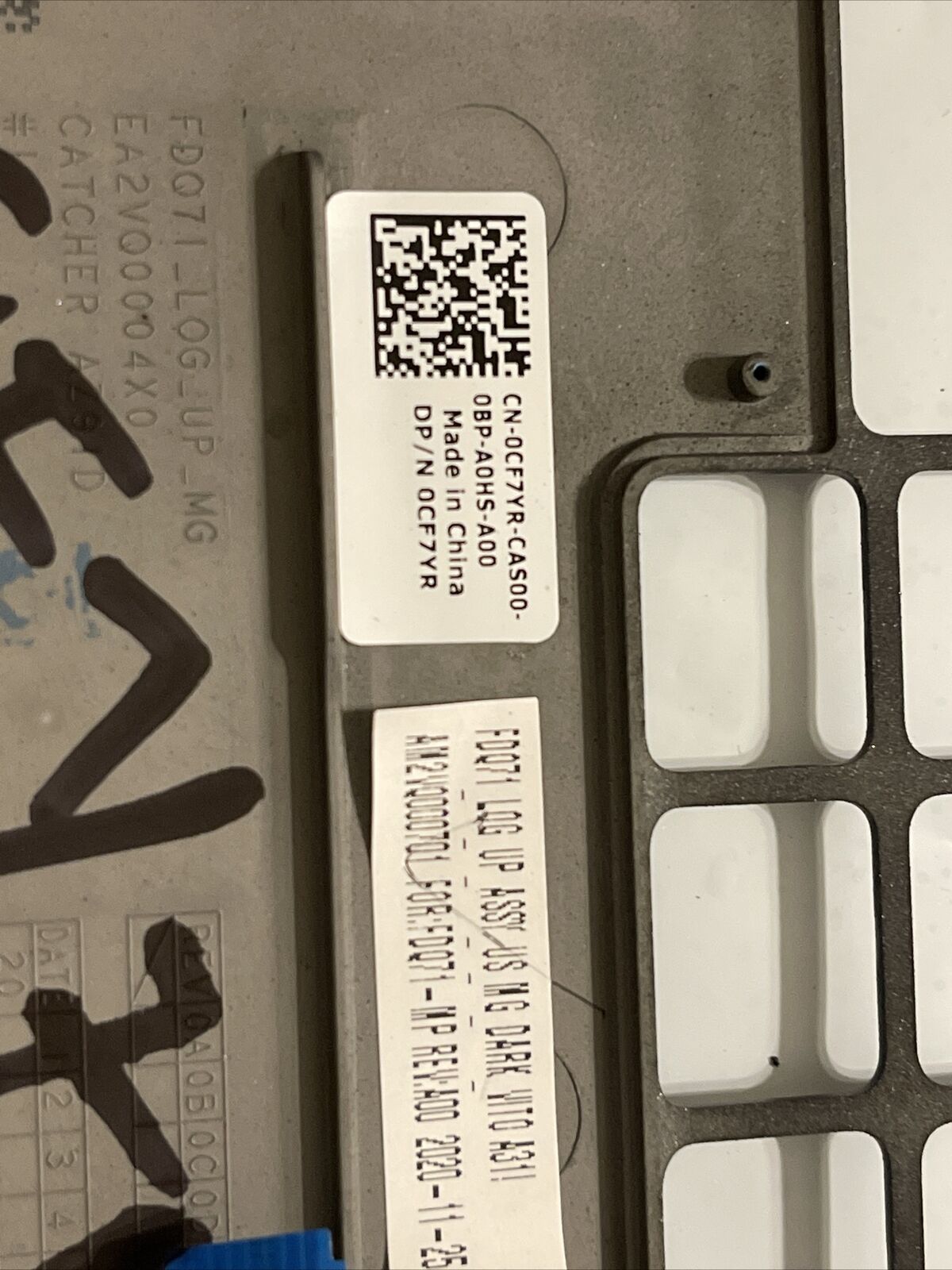 Dell Alienware M17 R3 Laptop Palmrest Touchpad 0CF7YR CF7YR 00KP6D 0KP6D H1 P2