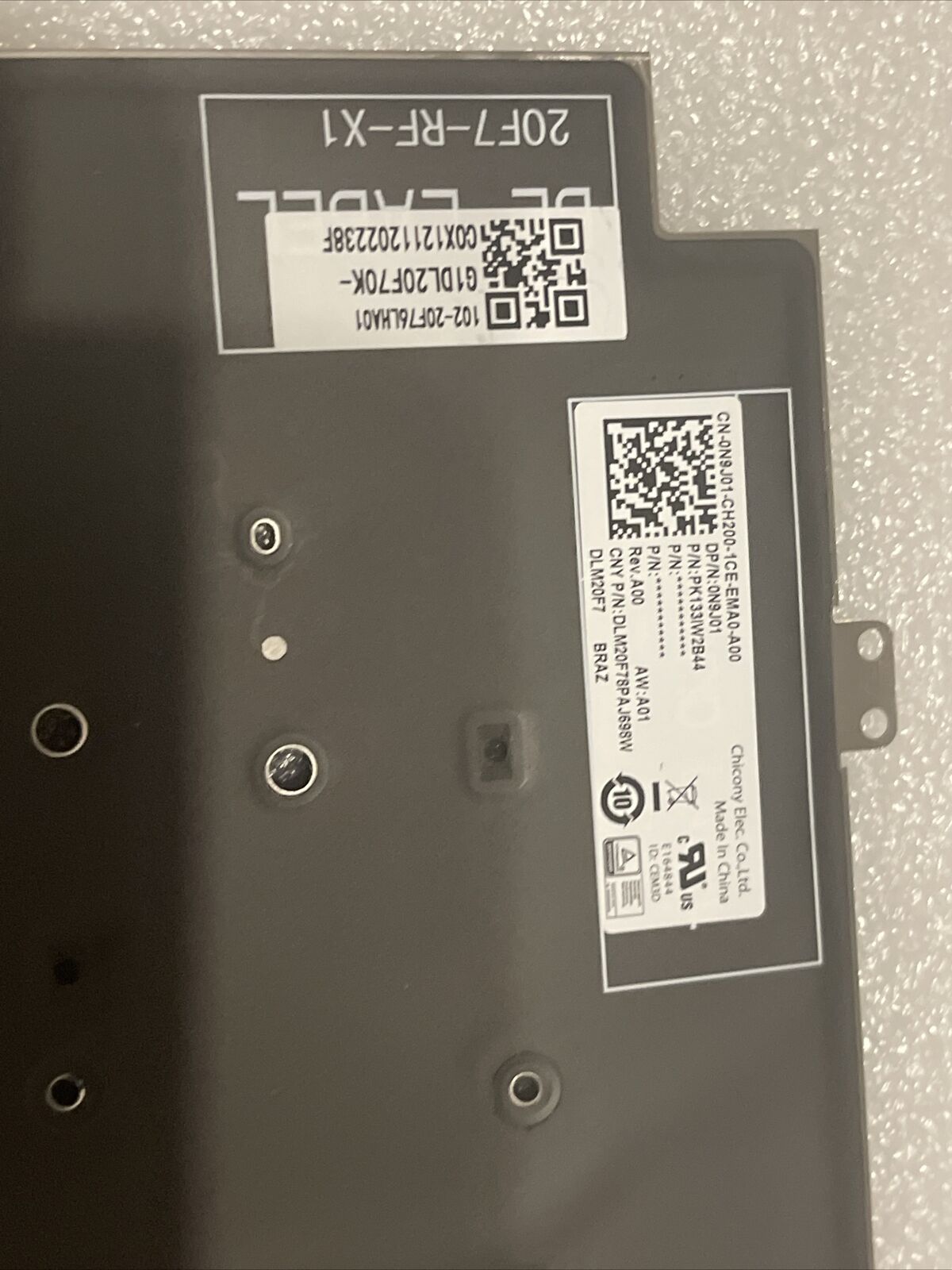 Genuin DELL Latitude 5420 7420 7520 2021 Backlit Brazilian keyboard N9J01 Bb1