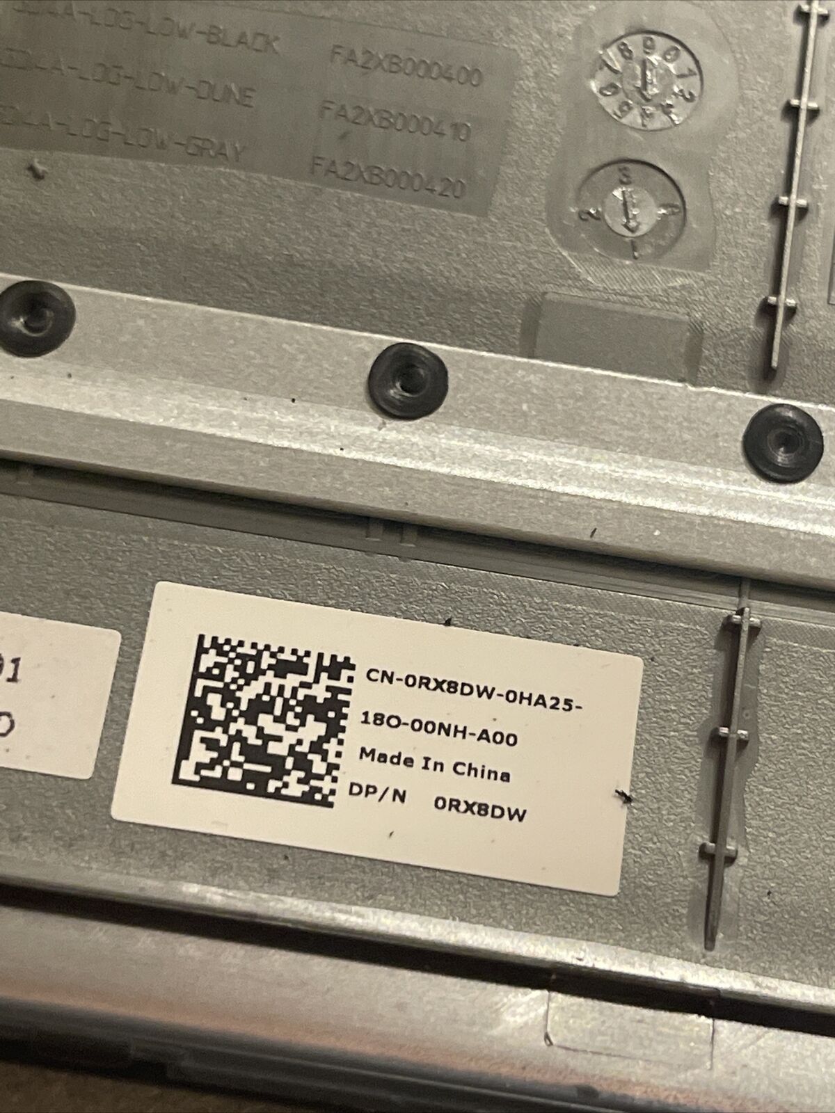 Genuine Dell Vostro 3400 / P132G Laptop Bottom Case P/N RX8DW / 0RX8DW H2 C4 B3