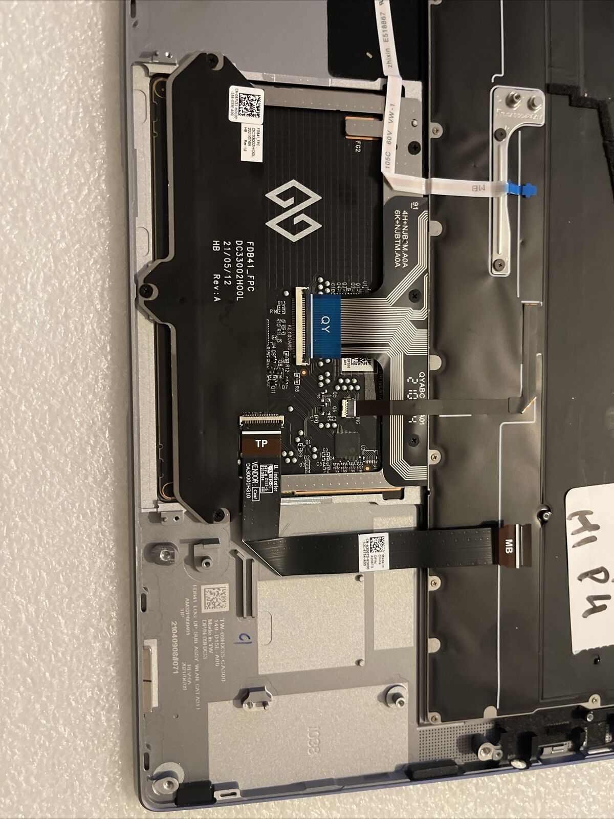 Dell Latitude 9420 2-in-1 PALMREST US BCL KEYBOARD 09HX33 9HX33 H1 P4