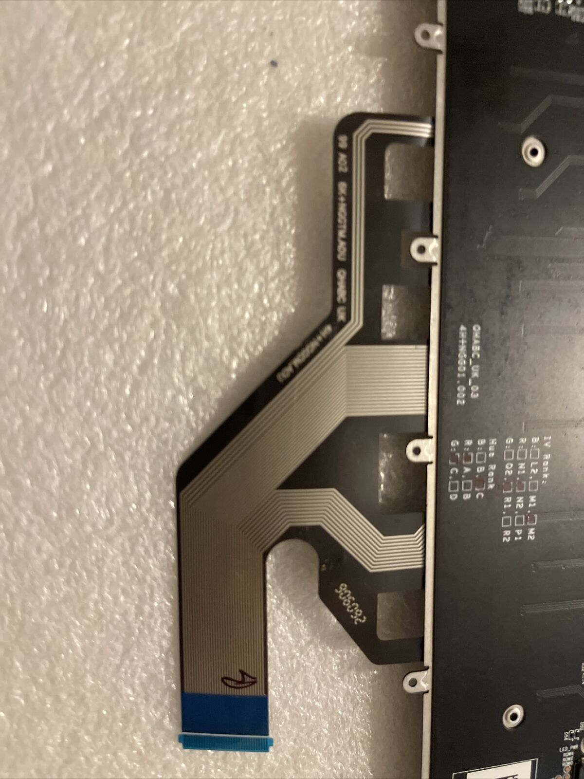 DELL ALIENWARE M17 R2 SERIES BACKLIT SPANISH LAPTOP KEYBOARD 92YH6 GM8NC K1 B3