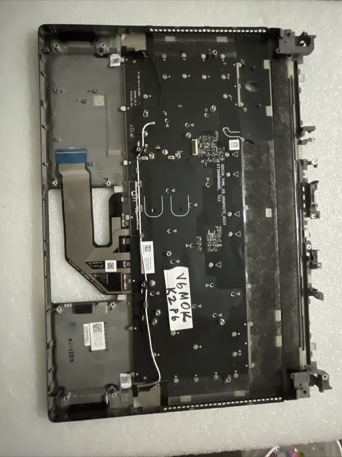 Dell Alienware x15 R1 Laptop Palmrest US RGB BCL Keyboard 0V6M0K K2P6 Grade B