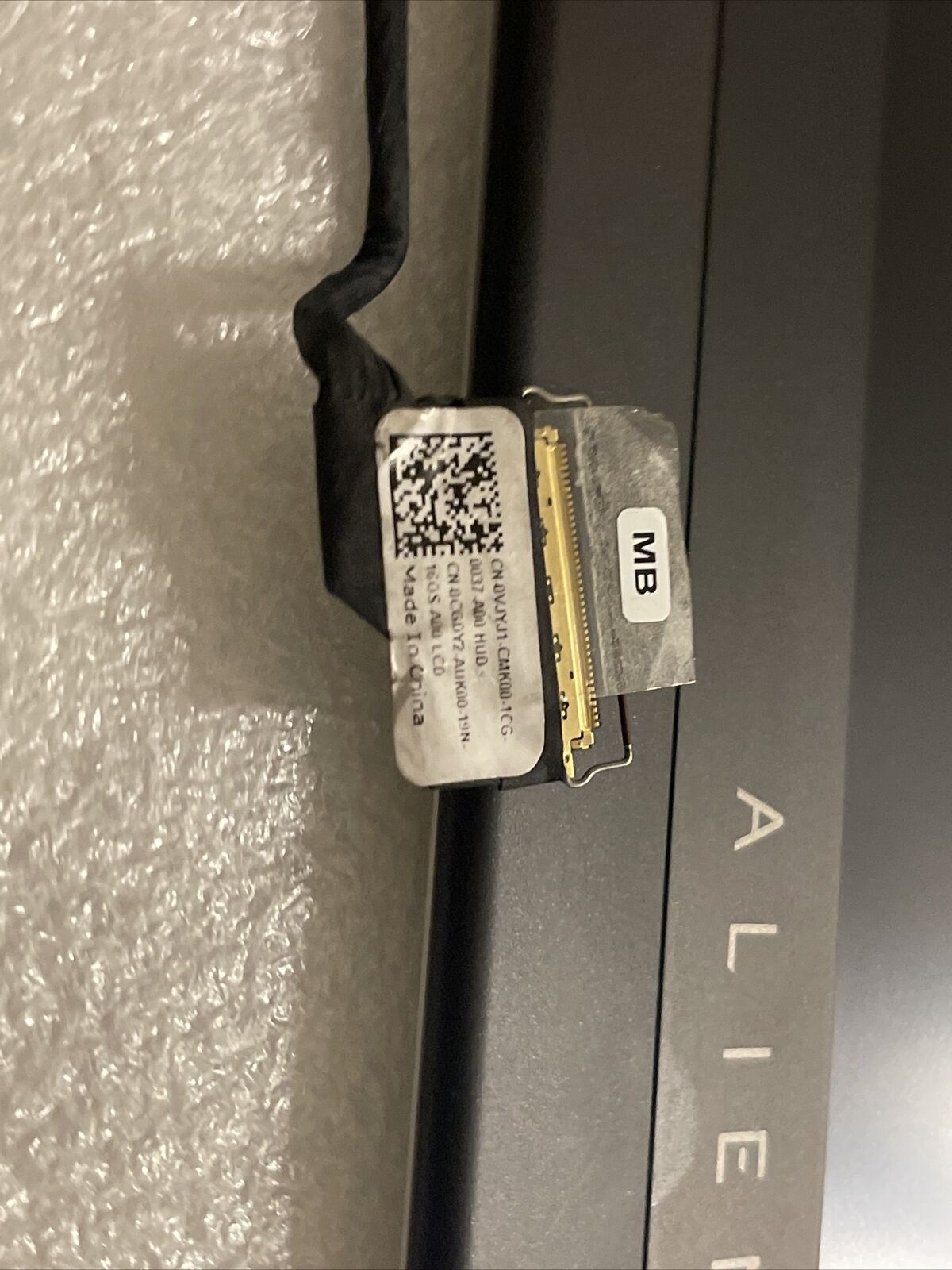 Dell Alienware X15 R1 240HZ 2K 15.6" WQHD LCD SCREEN CGDY2 0VJYJ1 VJYJ1 H1 L4