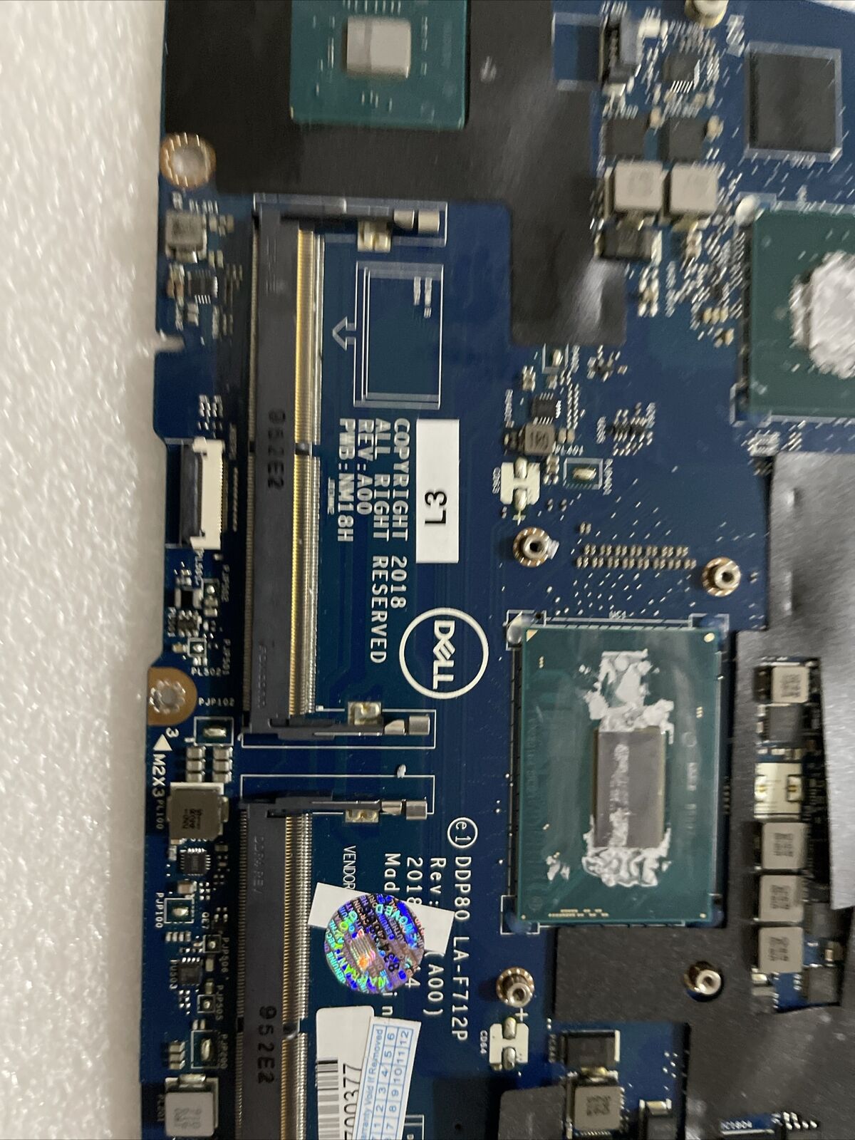 Genuine DELL Precision 3530 Motherboard I5-8400H LA-F712P V3DD4 0V3Dd4 B7