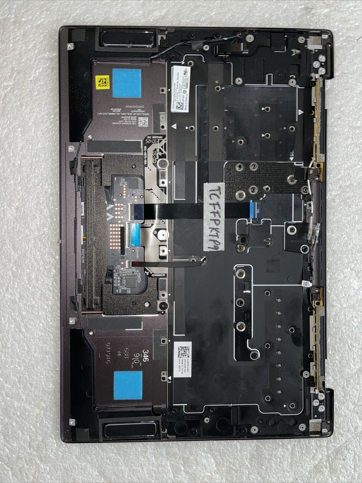 Genuine Dell XPS 13 9315 Touchpad Palmrest Backlit US Keyboard Violet TCFFP KTP9