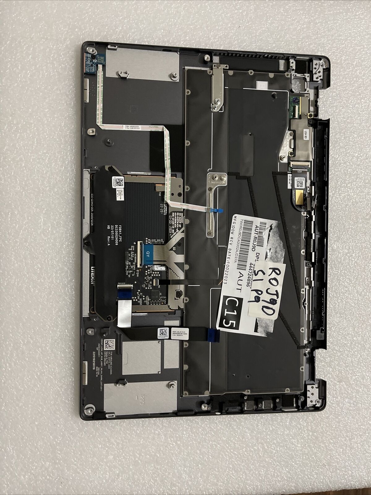 Dell Latitude 9430/2-in-1 Palmrest Touch US Eng Laptop keyboard YF2N3 R0J9D T8