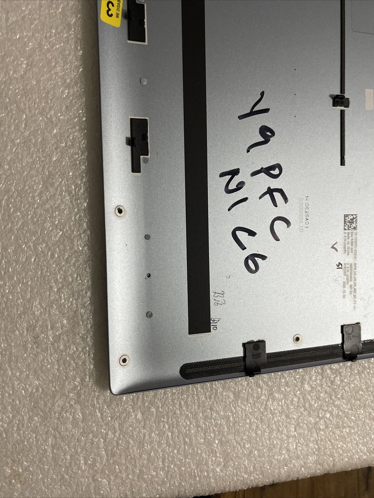 Genuine Dell XPS 13 9315 2022 Bottom Base Cover BLUE 0Y9PFC Y9PFC H4 C6 Dented