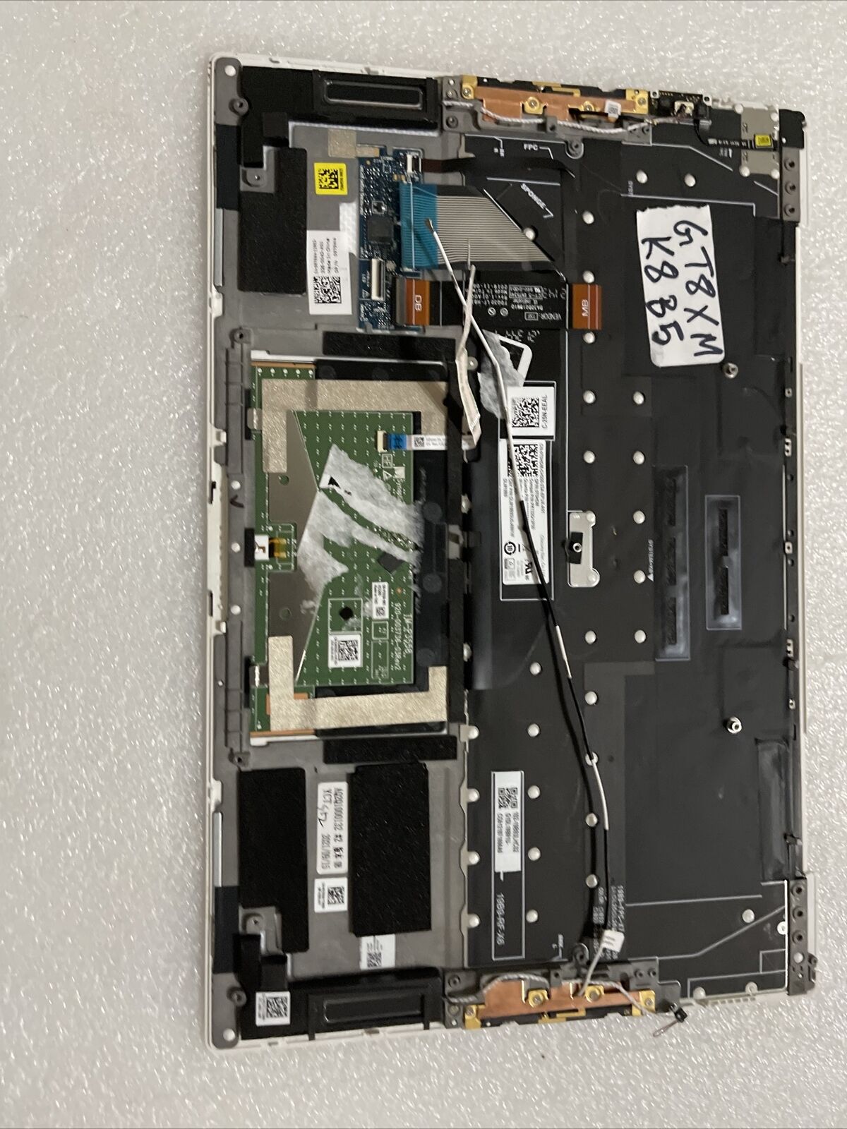 Genuine Dell XPS 9300 Palmrest US Keyboard Touchpad Speakers Extras GT8XM K8B5