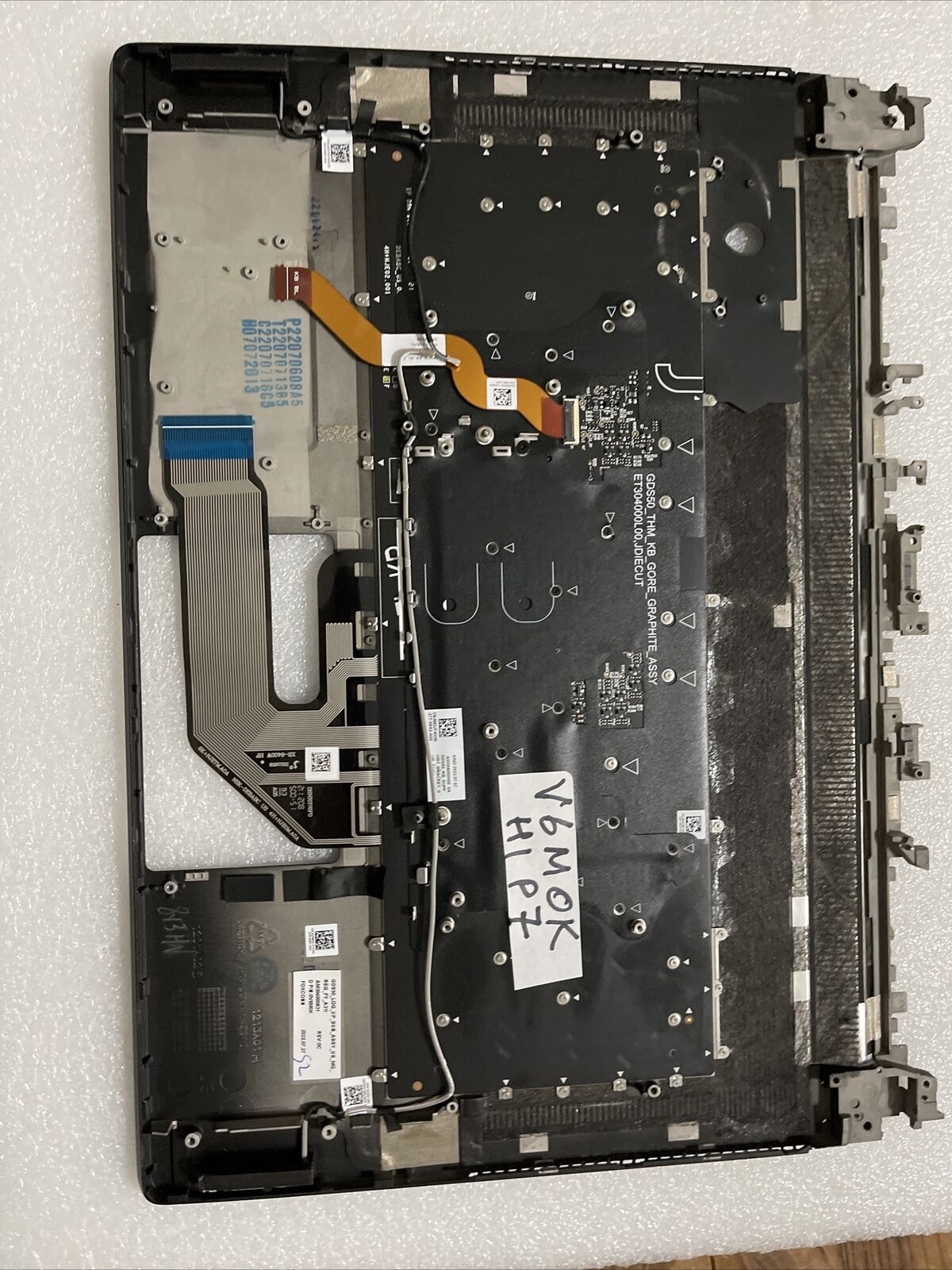 Genuine Dell Alienware x15 R1 Laptop Palmrest US RGB BCL Keyboard 0V6M0K H1P7