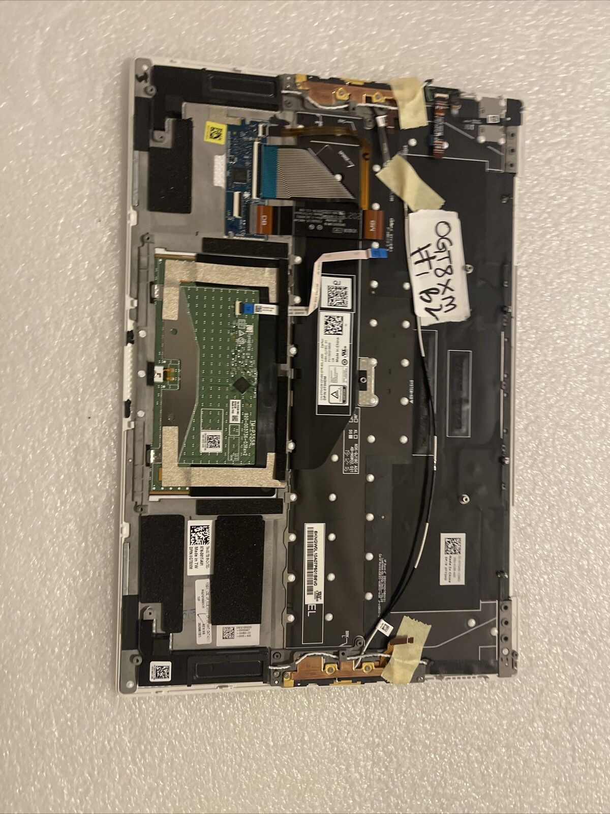 New Oem Dell XPS 9300 Palmrest US Keyboard Touchpad Speakers Extras GT8XM H1 B2