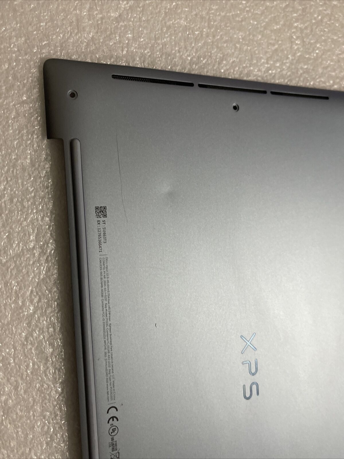 Genuine Dell XPS 13 9315 2022 Bottom Base Cover BLUE 0Y9PFC Y9PFC H4 C6 Dented