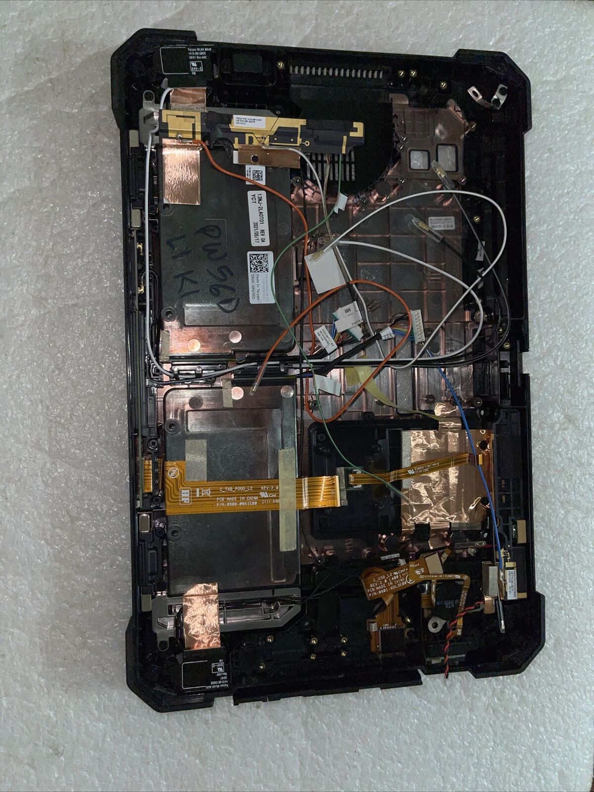 Dell Latitude 7220 Rugged Extreme Tablet Bottom Cover Extras PW56D L1 K1 GradeA