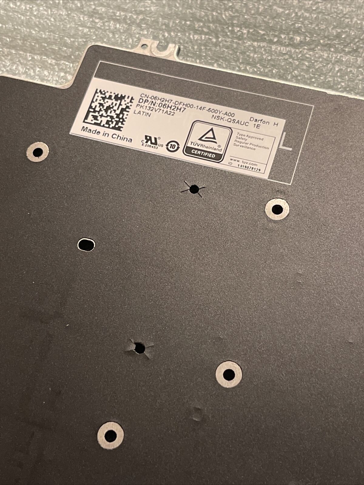 New Genuine Dell Precision 7550 7750 Spanish laptop keyboard 06H2H7 6H2H7 BB